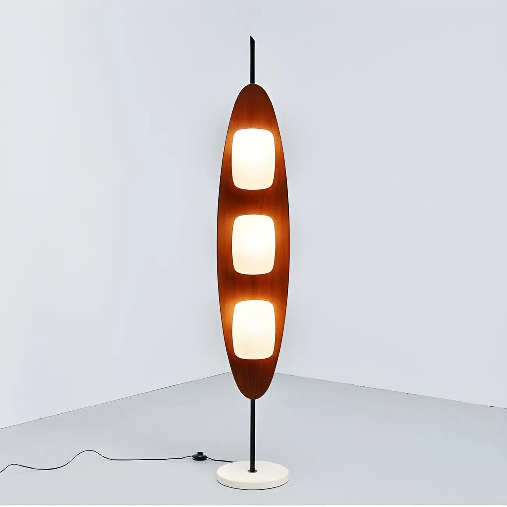 63 Mid-Century Modern 3-Light Integrated LED Floor Lamp