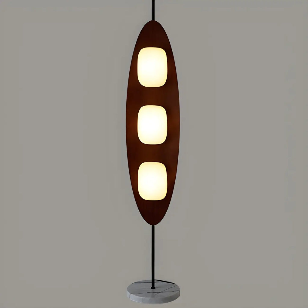 63 Mid-Century Modern 3-Light Integrated LED Floor Lamp