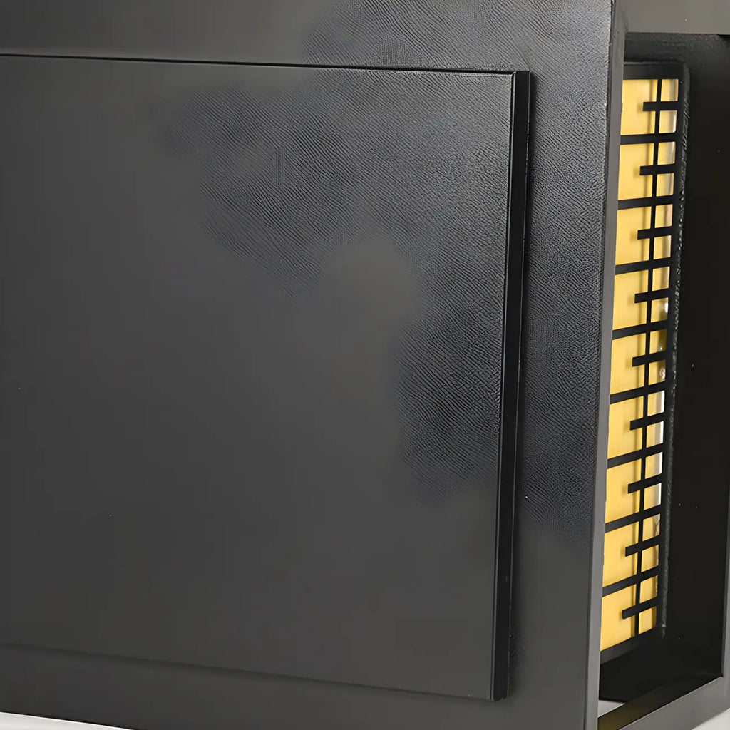 Black Metal Rectangle Solar Warm Light Outdoor Post Lights