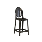 Modern Acrylic Smooth Elegant Circular Backrest Bar Stool