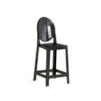 Modern Acrylic Smooth Elegant Circular Backrest Bar Stool
