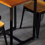 Adjustable Pine Wood Round Cocktail Bar Table for Home Bar