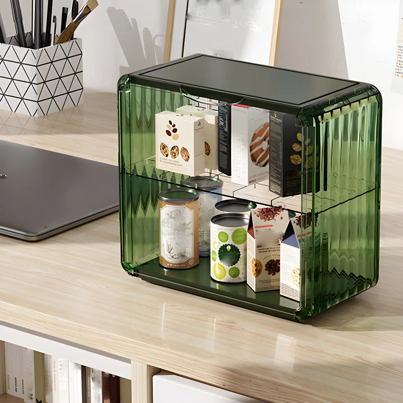 Acrylic Display Cabinet with Glass-like Panel