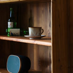 Brown Wooden Glass Sliding Door Standard Display Cabinet