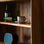 Brown Wooden Glass Sliding Door Standard Display Cabinet
