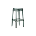 Vibrant Colors Acrylic No Backrest Stackable High bar Stool