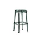 Vibrant Colors Acrylic No Backrest Stackable High bar Stool
