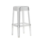 Vibrant Colors Acrylic No Backrest Stackable High bar Stool