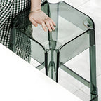 Vibrant Colors Acrylic No Backrest Stackable High bar Stool