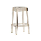 Vibrant Colors Acrylic No Backrest Stackable High bar Stool