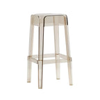 Vibrant Colors Acrylic No Backrest Stackable High bar Stool