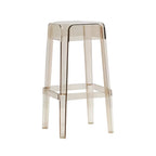 Vibrant Colors Acrylic No Backrest Stackable High bar Stool
