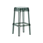 Vibrant Colors Acrylic No Backrest Stackable High bar Stool