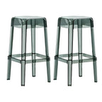 Vibrant Colors Acrylic No Backrest Stackable High bar Stool