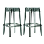 Vibrant Colors Acrylic No Backrest Stackable High bar Stool