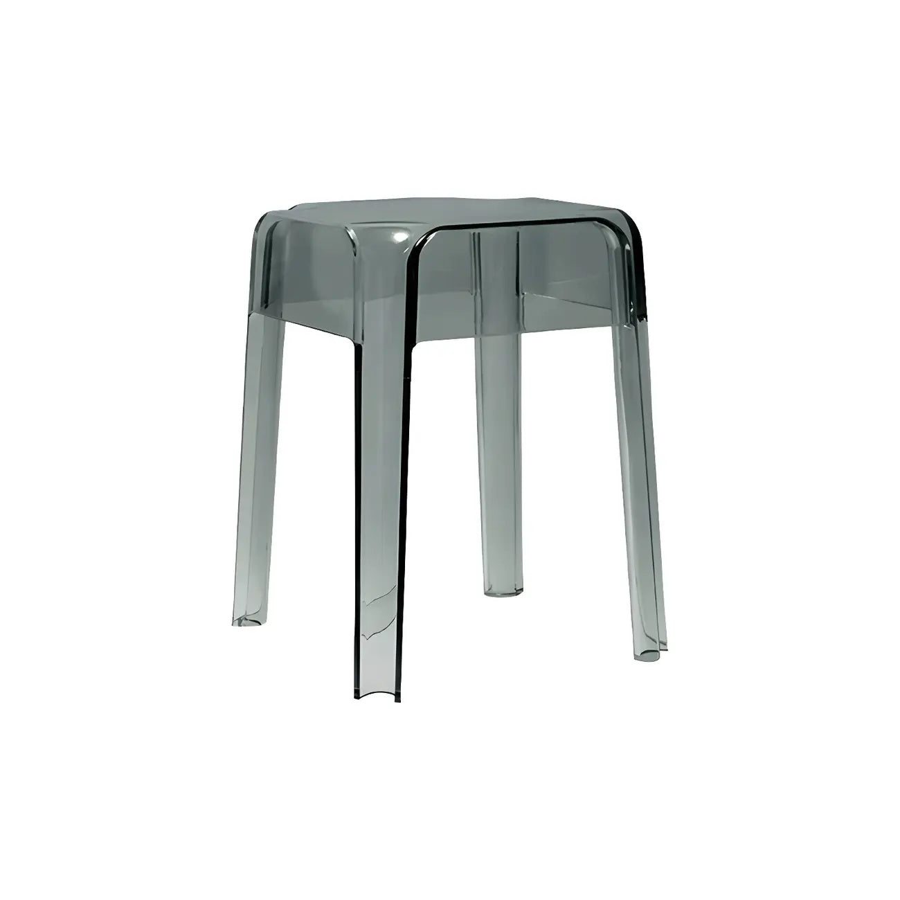 Vibrant Colors Acrylic No Backrest Stackable High bar Stool