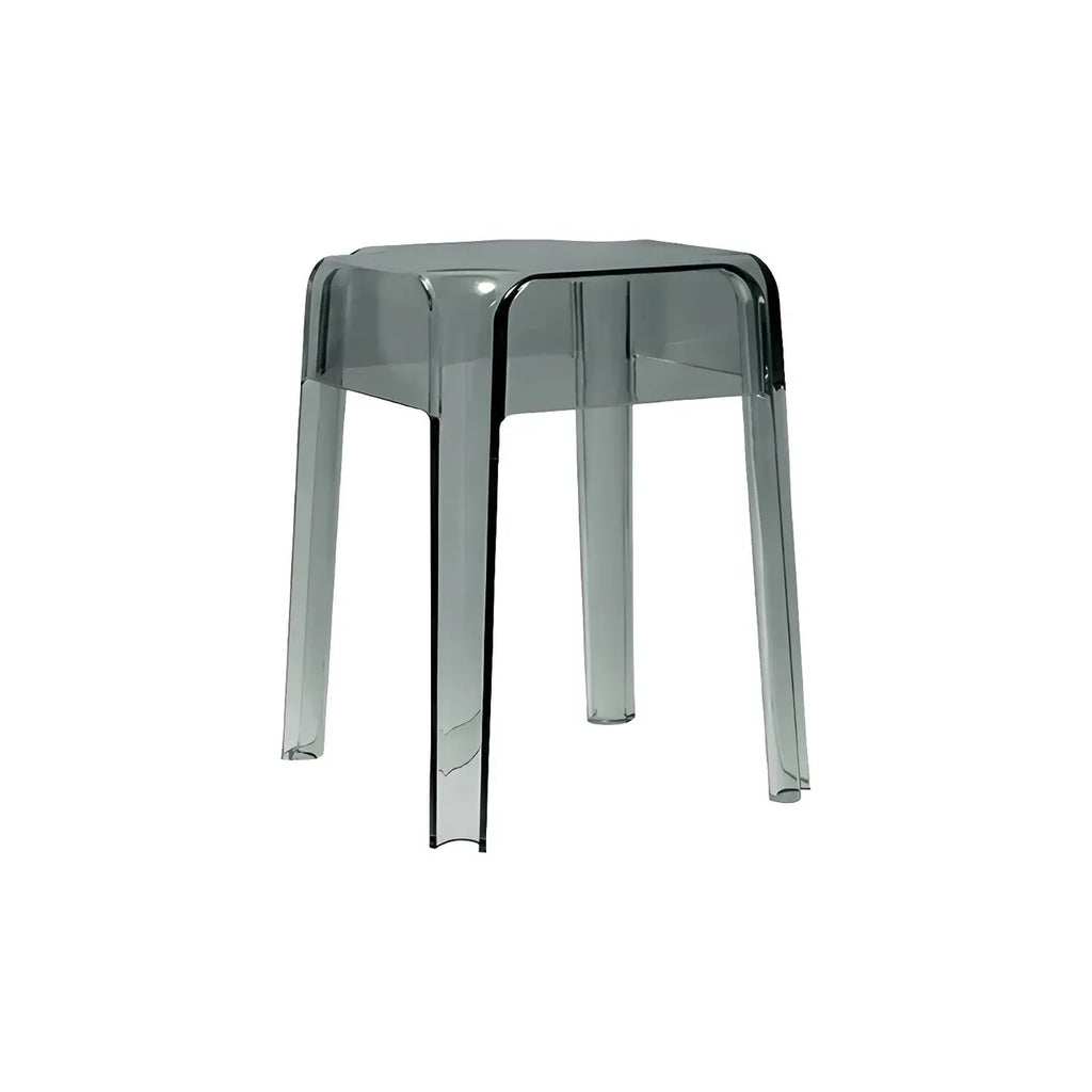 Vibrant Colors Acrylic No Backrest Stackable High bar Stool