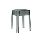 Vibrant Colors Acrylic No Backrest Stackable High bar Stool
