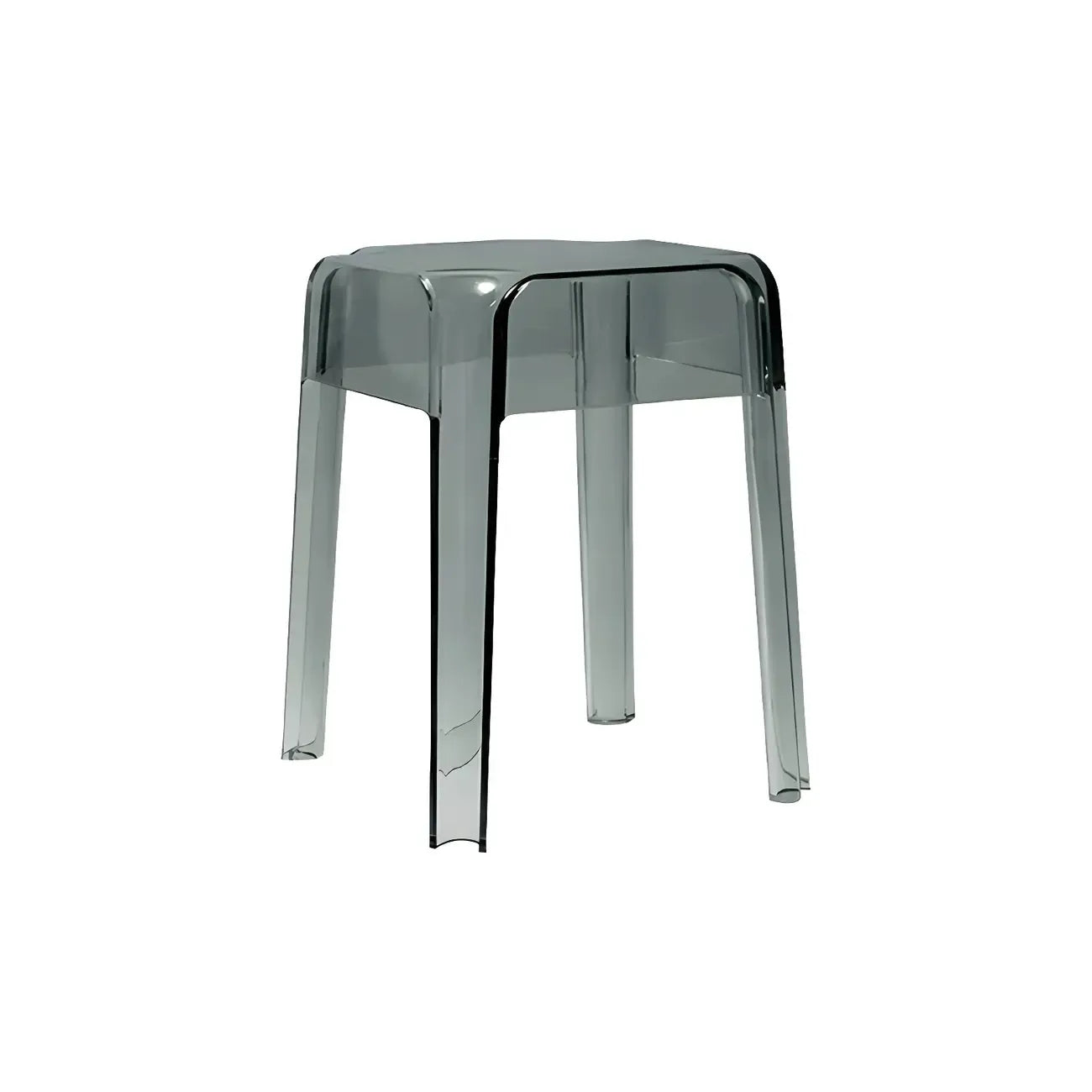 Vibrant Colors Acrylic No Backrest Stackable High bar Stool