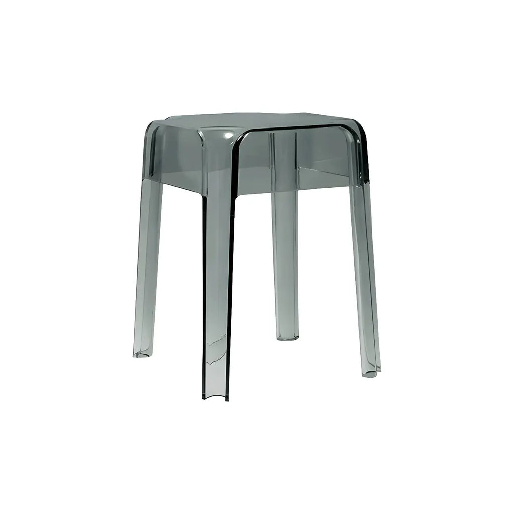 Vibrant Colors Acrylic No Backrest Stackable High bar Stool