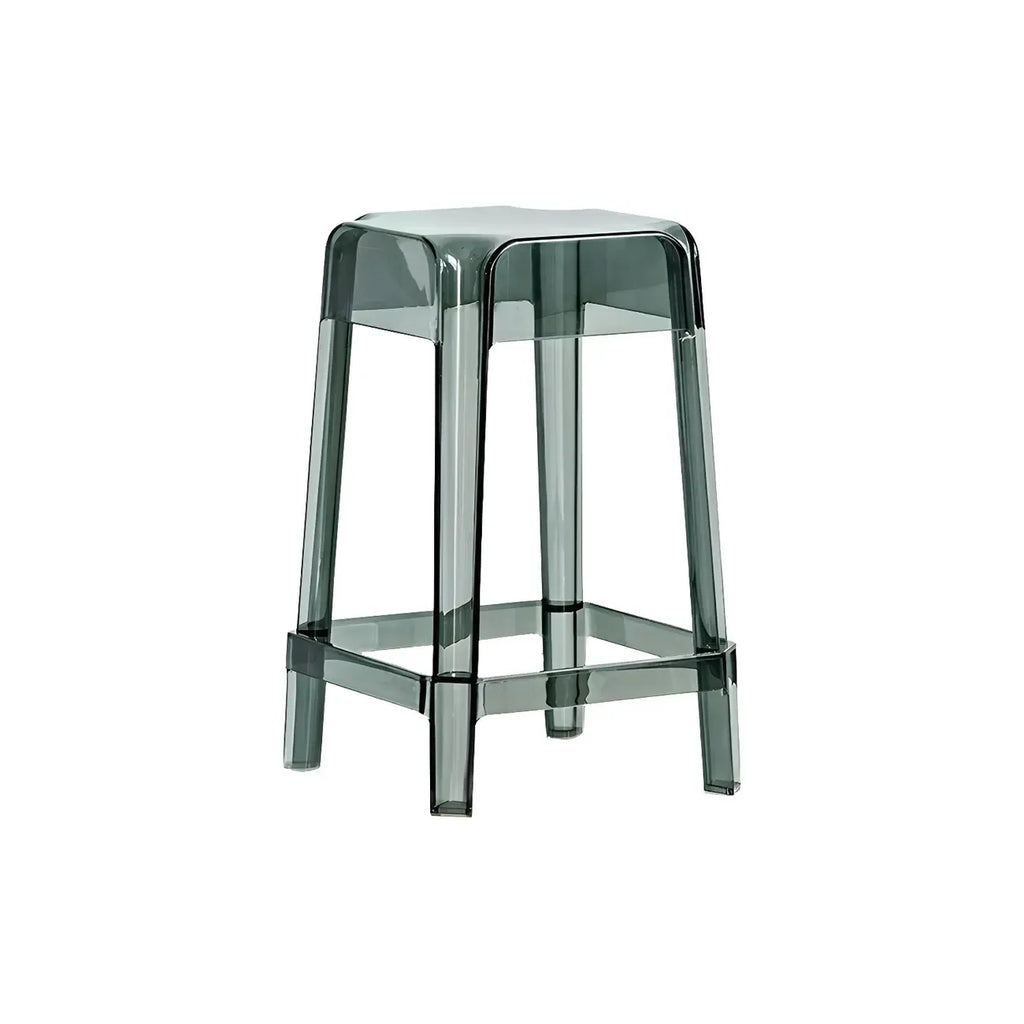 Vibrant Colors Acrylic No Backrest Stackable High bar Stool
