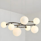 Artistic Modern Globe Glass Island Pendant Lights for Kitchen