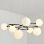 Artistic Modern Globe Glass Island Pendant Lights for Kitchen