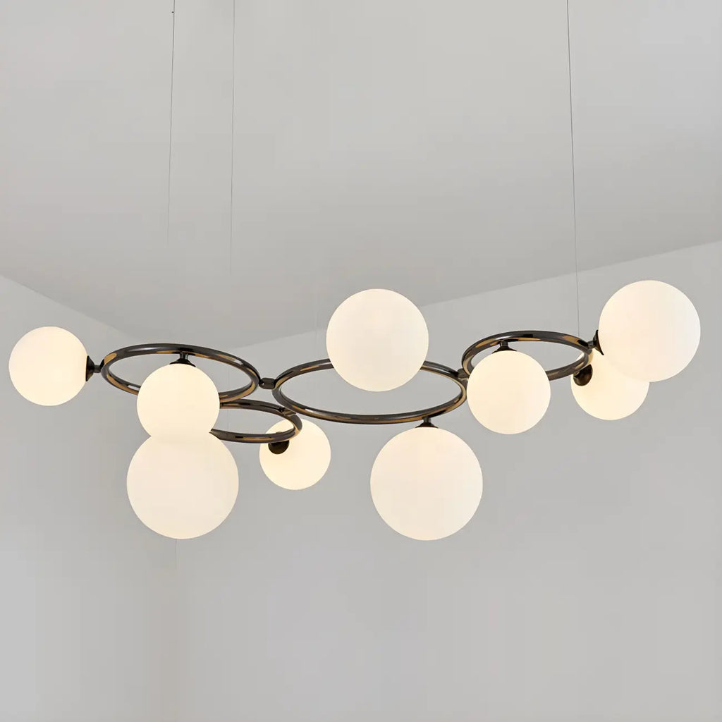 Artistic Modern Globe Glass Island Pendant Lights for Kitchen