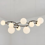 Artistic Modern Globe Glass Island Pendant Lights for Kitchen
