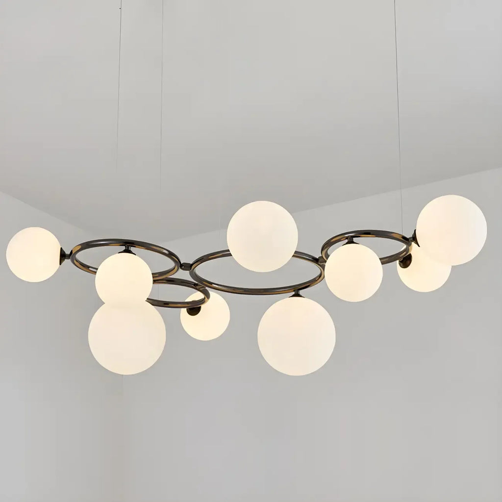 Artistic Modern Globe Glass Island Pendant Lights for Kitchen