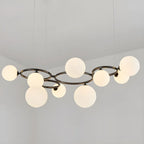 Artistic Modern Globe Glass Island Pendant Lights for Kitchen