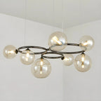 Artistic Modern Globe Glass Island Pendant Lights for Kitchen