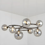 Artistic Modern Globe Glass Island Pendant Lights for Kitchen