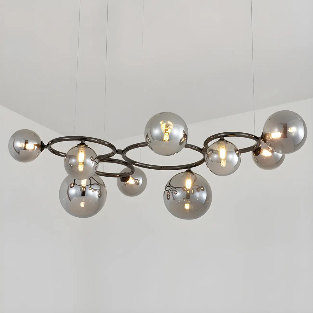 Artistic Modern Globe Glass Island Pendant Lights for Kitchen