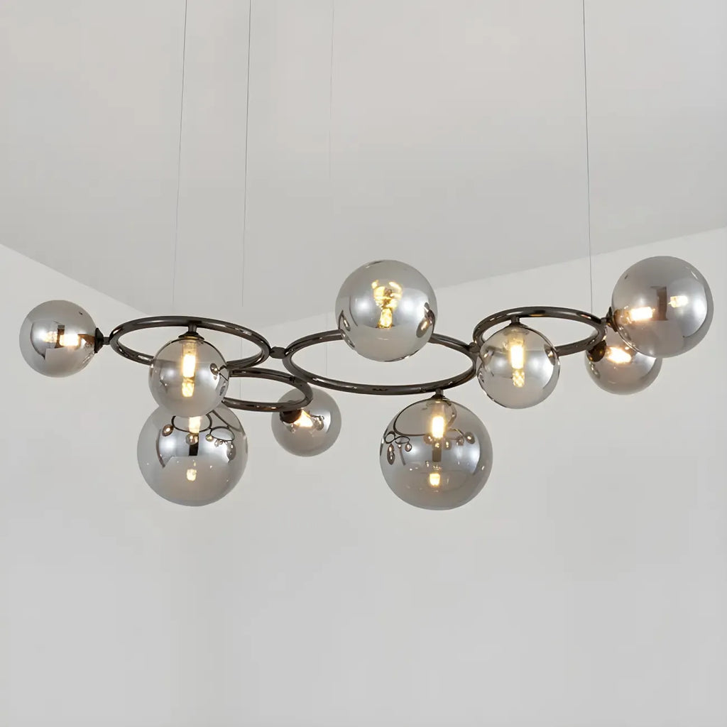 Artistic Modern Globe Glass Island Pendant Lights for Kitchen
