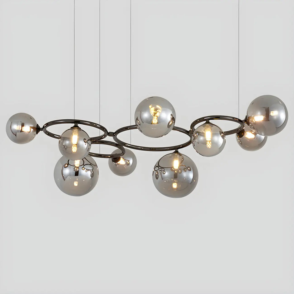 Artistic Modern Globe Glass Island Pendant Lights for Kitchen