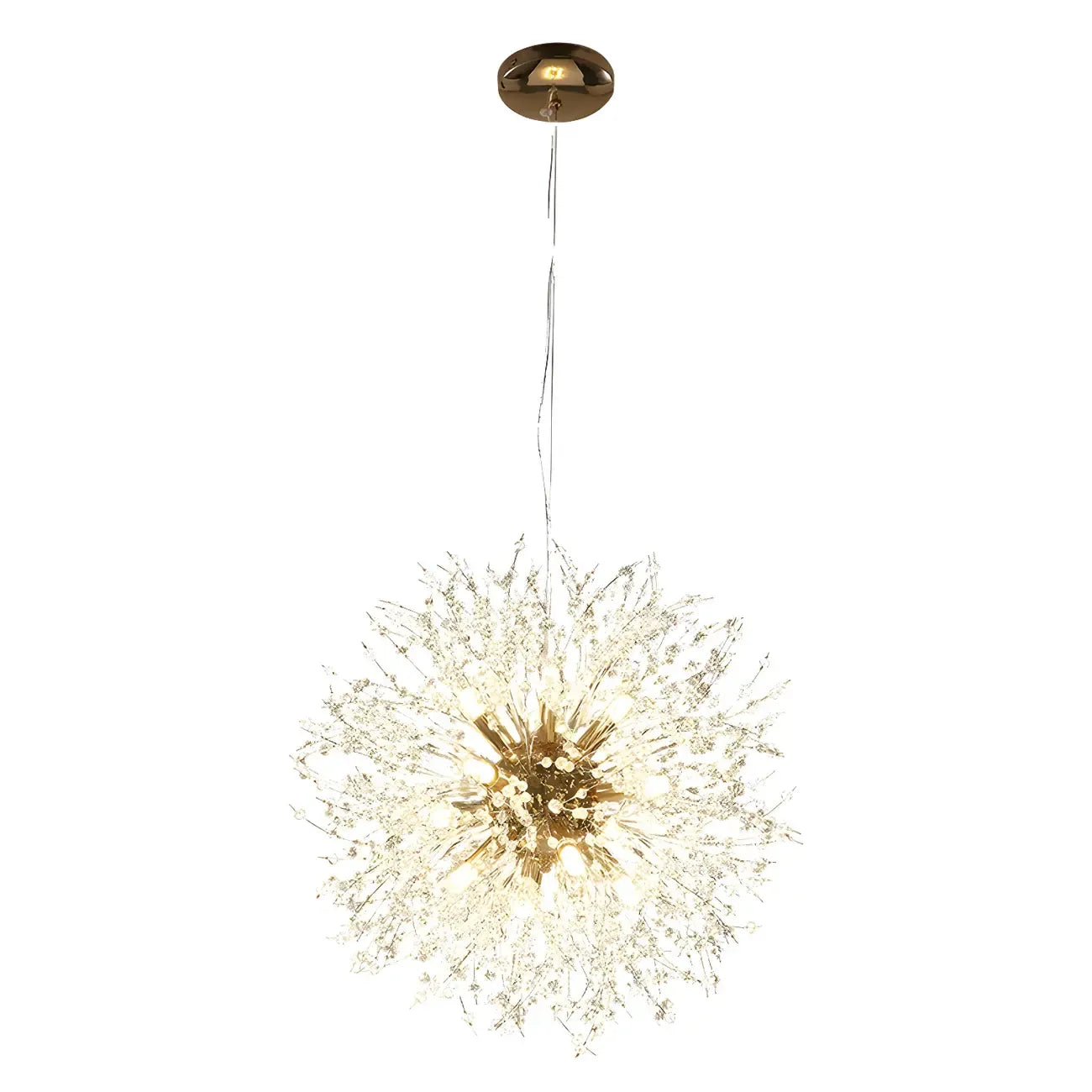 Adjustable Modern Gold Crystal Explosion Sputnik Chandelier