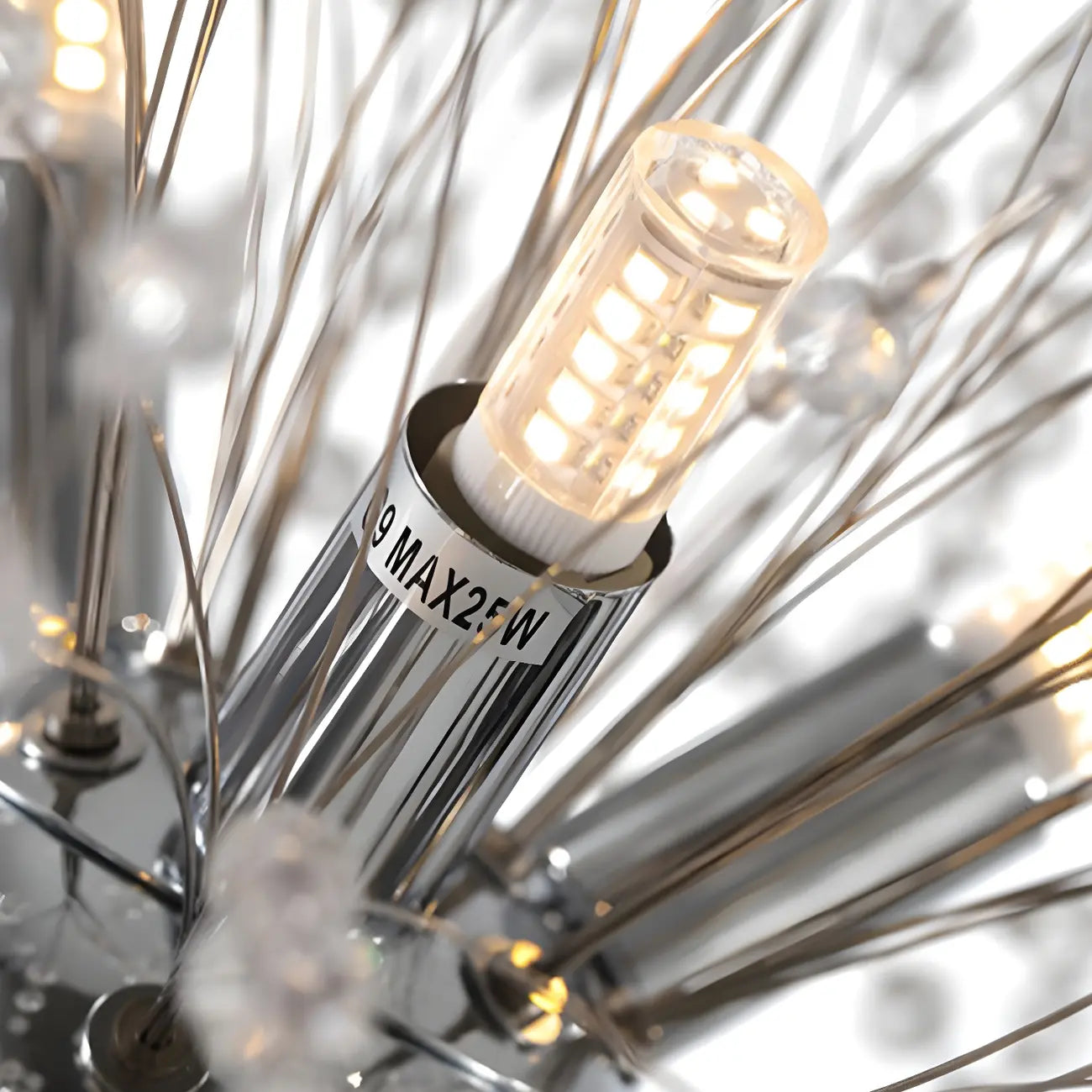 Adjustable Modern Gold Crystal Explosion Sputnik Chandelier