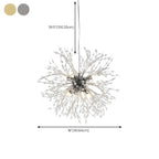 Adjustable Modern Gold Crystal Explosion Sputnik Chandelier