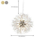 Adjustable Modern Gold Crystal Explosion Sputnik Chandelier