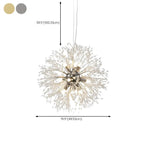 Adjustable Modern Gold Crystal Explosion Sputnik Chandelier