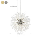 Adjustable Modern Gold Crystal Explosion Sputnik Chandelier