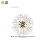 Adjustable Modern Gold Crystal Explosion Sputnik Chandelier