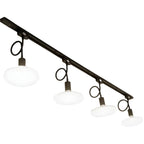 5-Light Modern LED Track Lighting with Adjustable Head