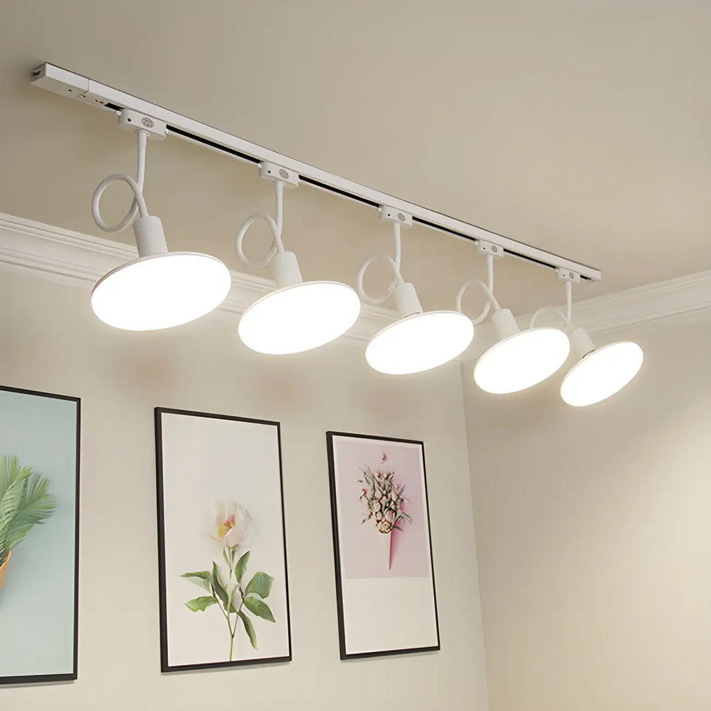 5-Light Modern LED Track Lighting with Adjustable Head