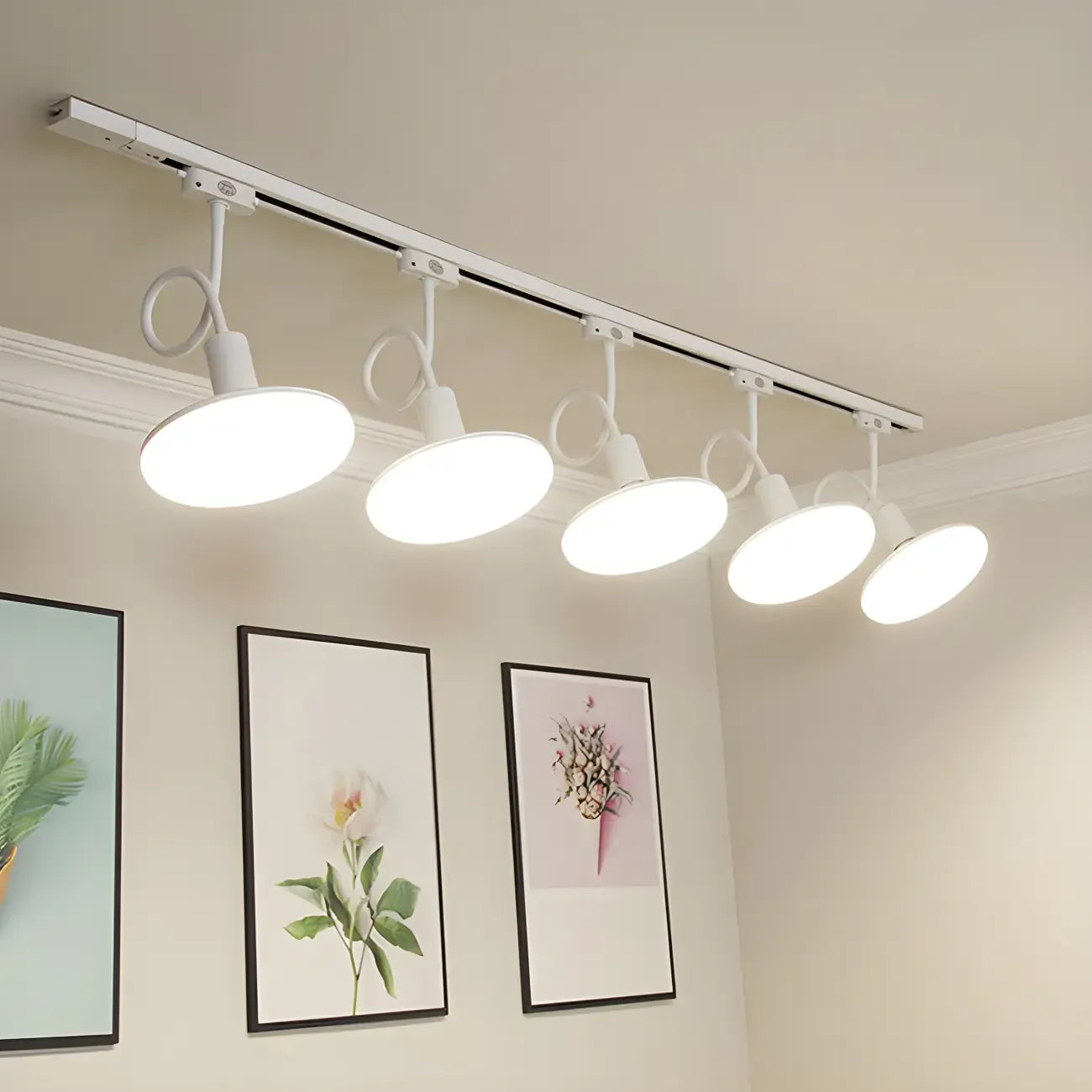 5-Light Modern LED Track Lighting with Adjustable Head