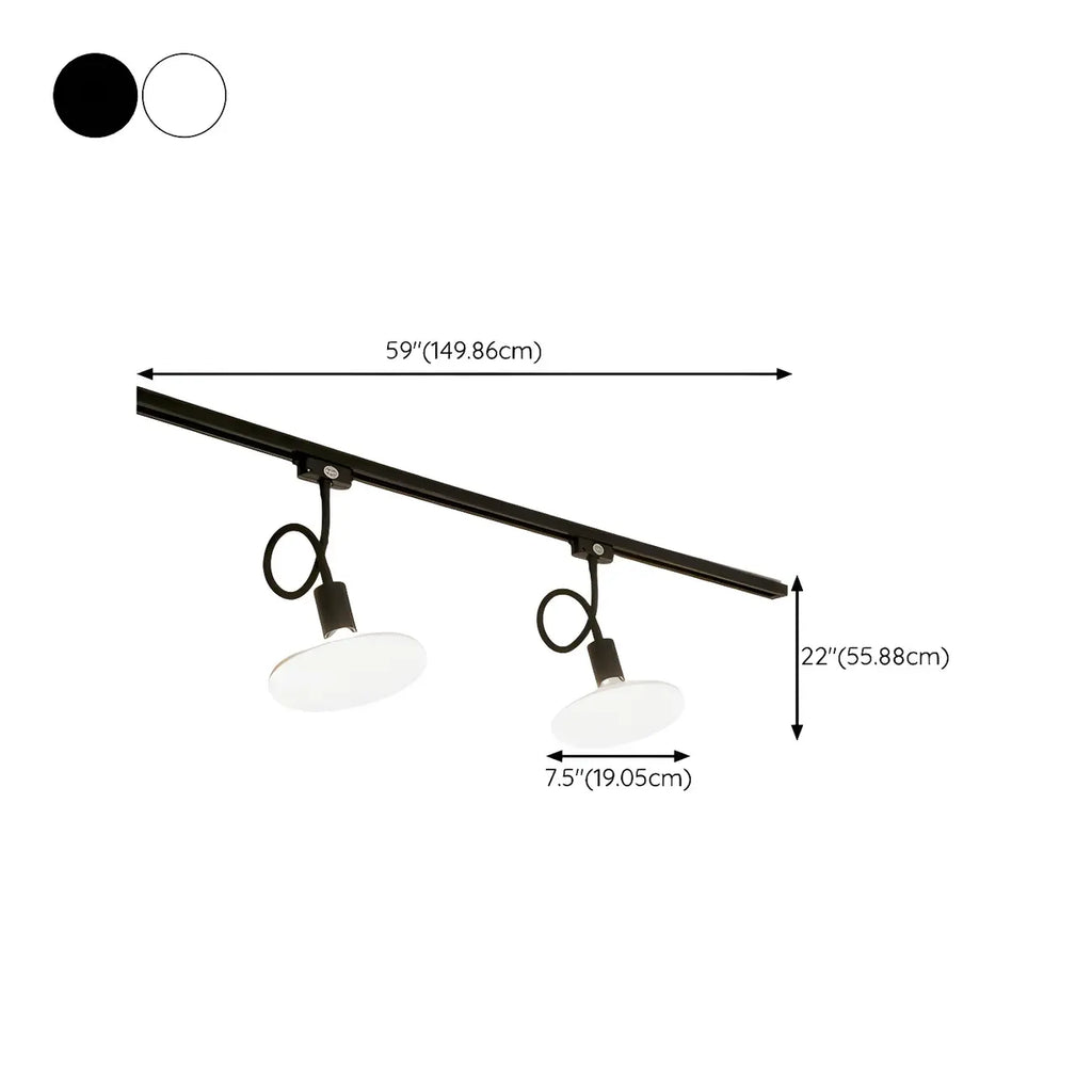 5-Light Modern LED Track Lighting with Adjustable Head