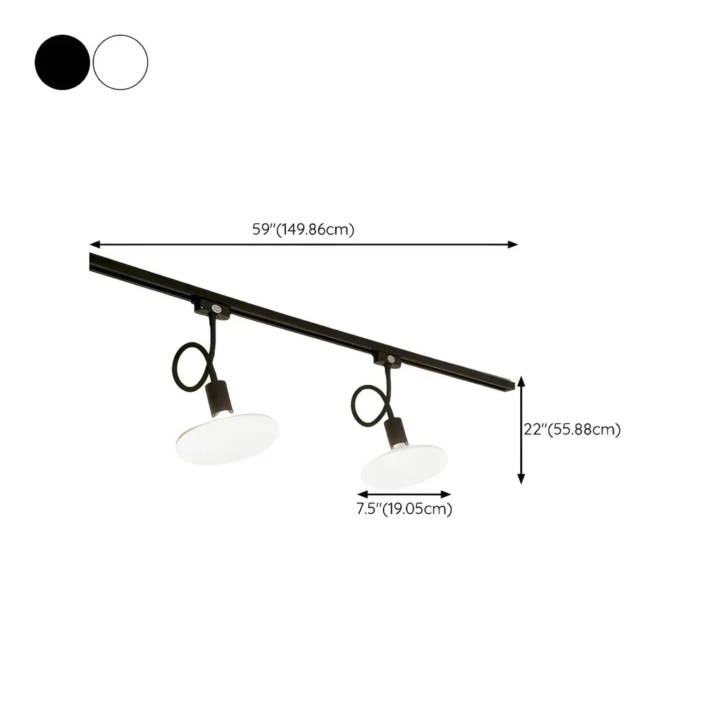 5-Light Modern LED Track Lighting with Adjustable Head