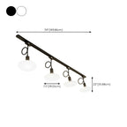 5-Light Modern LED Track Lighting with Adjustable Head