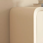Morandi Cubic Leather Wood Small Bedside Table